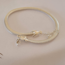 Pulseira Essência Prateada Banhada em Prata