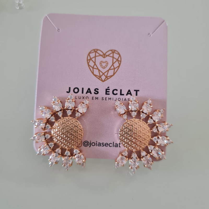 Brincos Sunlight – Glamour Radiante, Banhado a Ouro 18K