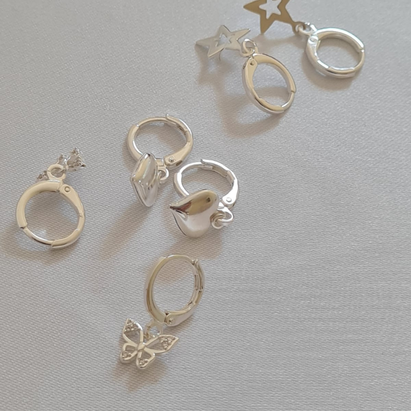 Brinco Argola - Banhado em prata