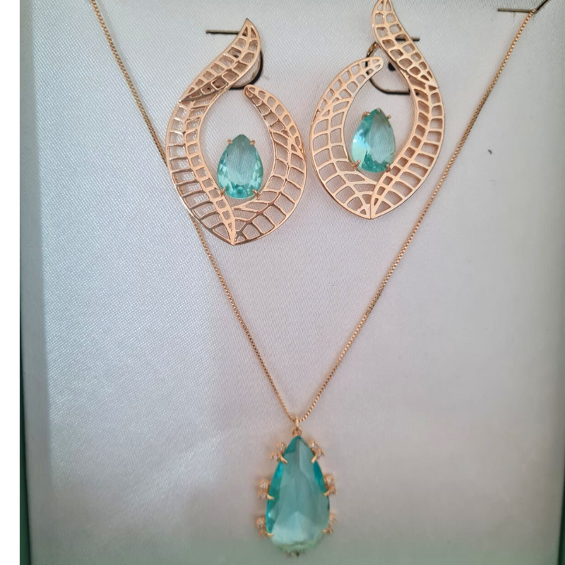 Conjunto Quebec Azul – Elegância que Encanta